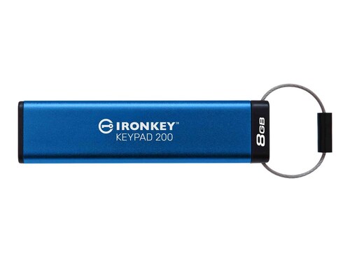 Kingston 8GB IronKey Keypad 200 Hardware-encrypted FIPS 140-3 Level 3 USB Flash Drive