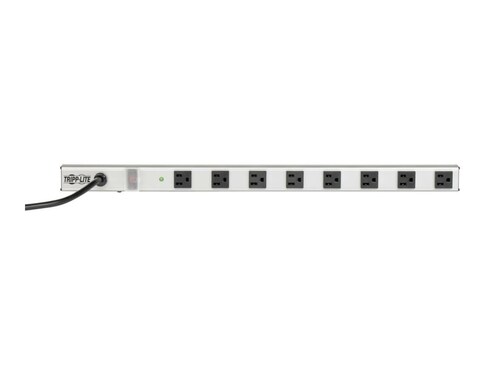 Tripp Lite Power Strip w  Surge Suppression, 1050 Joules, (8) 5-15R Outlets, 5-15P Input 6ft Cord, 24"