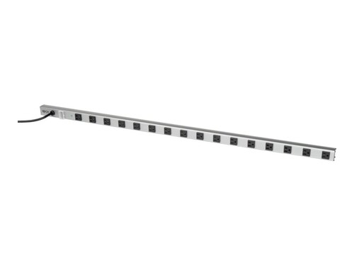 Tripp Lite Power Strip w  Industrial Surge Protector, (16) Outlets, 15ft Cord, 1650 Joules, 0U 48"