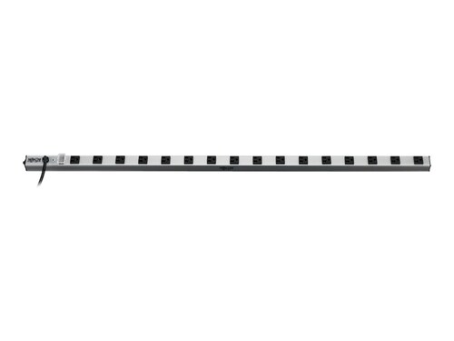 Tripp Lite Power Strip w  Industrial Surge Protector, (16) Outlets, 15ft Cord, 1650 Joules, 0U 48"