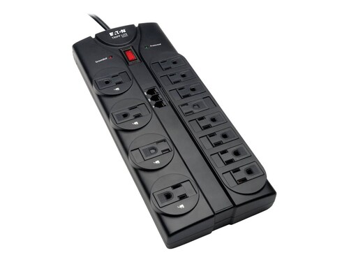 Tripp Lite Protect It! Surge Protector 2160 Joules (12) Outlets 8ft Cord Telephone