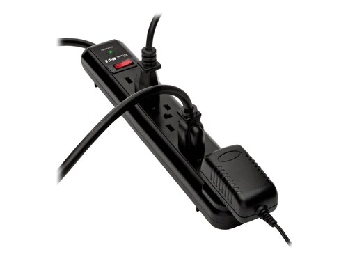Tripp Lite Protect It! Surge (7) Outlet (4 Transformers) 12ft Cord 1080 Joules, Black