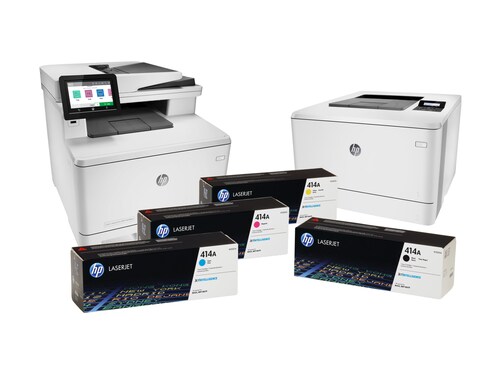 HP 414A (W2021A) Cyan Original LaserJet Toner Cartridge 8 HP 414A (W2021A) Cyan Original LaserJet Toner Cartridge