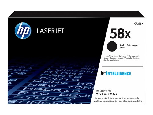 HP 58X (CF258X) High Yield Black Original LaserJet Toner Cartridge