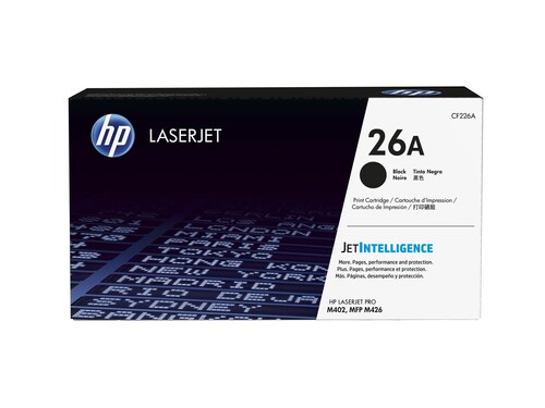 HP 26A (CF226A) Black Original LaserJet Toner Cartridge w JetIntelligence 5 HP 26A (CF226A) Black Original LaserJet Toner Cartridge w JetIntelligence