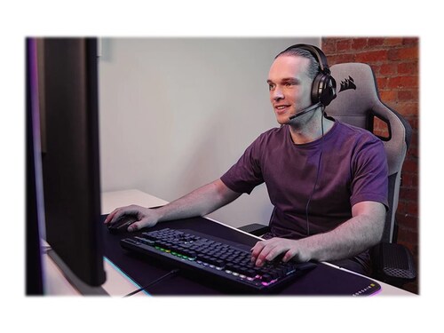 Corsair HS55 STEREO Wired Gaming Headset — Carbon