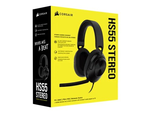 Corsair HS55 STEREO Wired Gaming Headset — Carbon