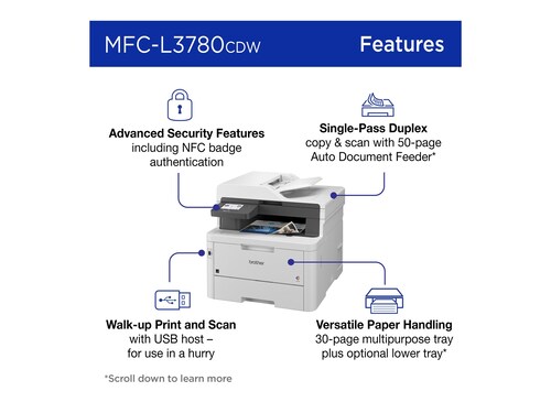 Brother MFC-L3780CDW Digital Color All-in-One Printer