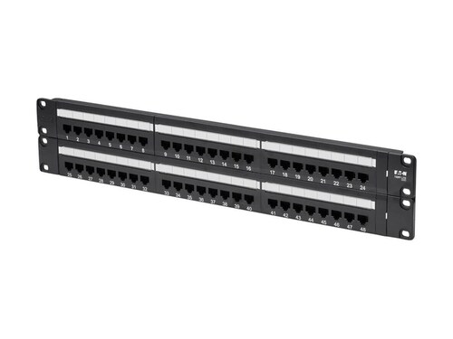 Tripp Lite 48-Port Cat6 Cat5 Patch Panel Rackmount 110 Punch Down RJ45 Ethernet 1URM 568B